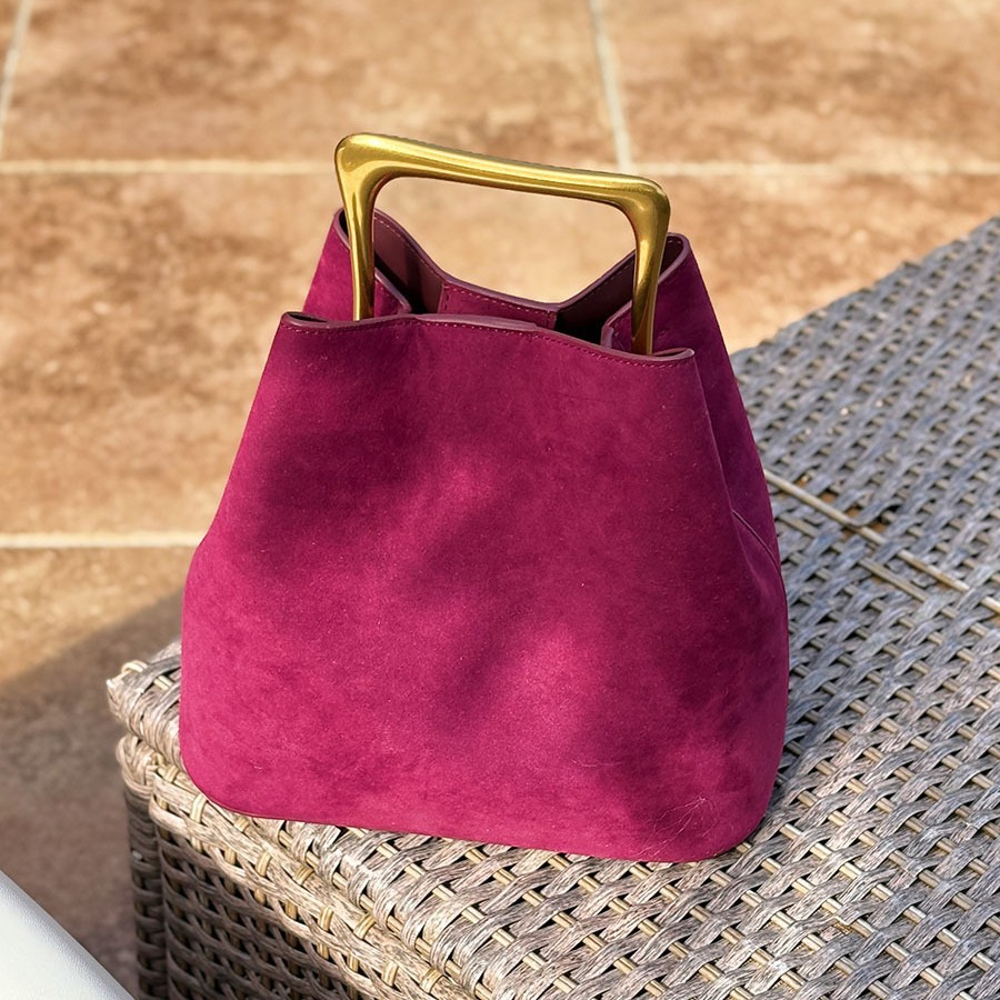 Женская сумка-ведро из натурал – обзор и цена Bucket Bag Suede