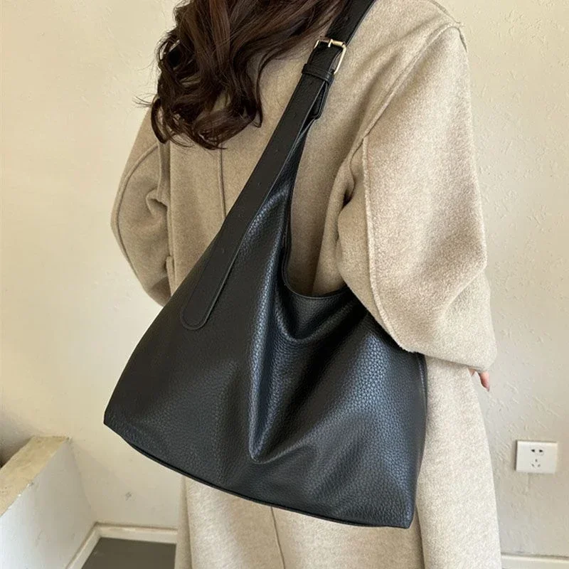 Bucket Bag Suede - Модная кожаная сумка-тоут для женщин, тренд