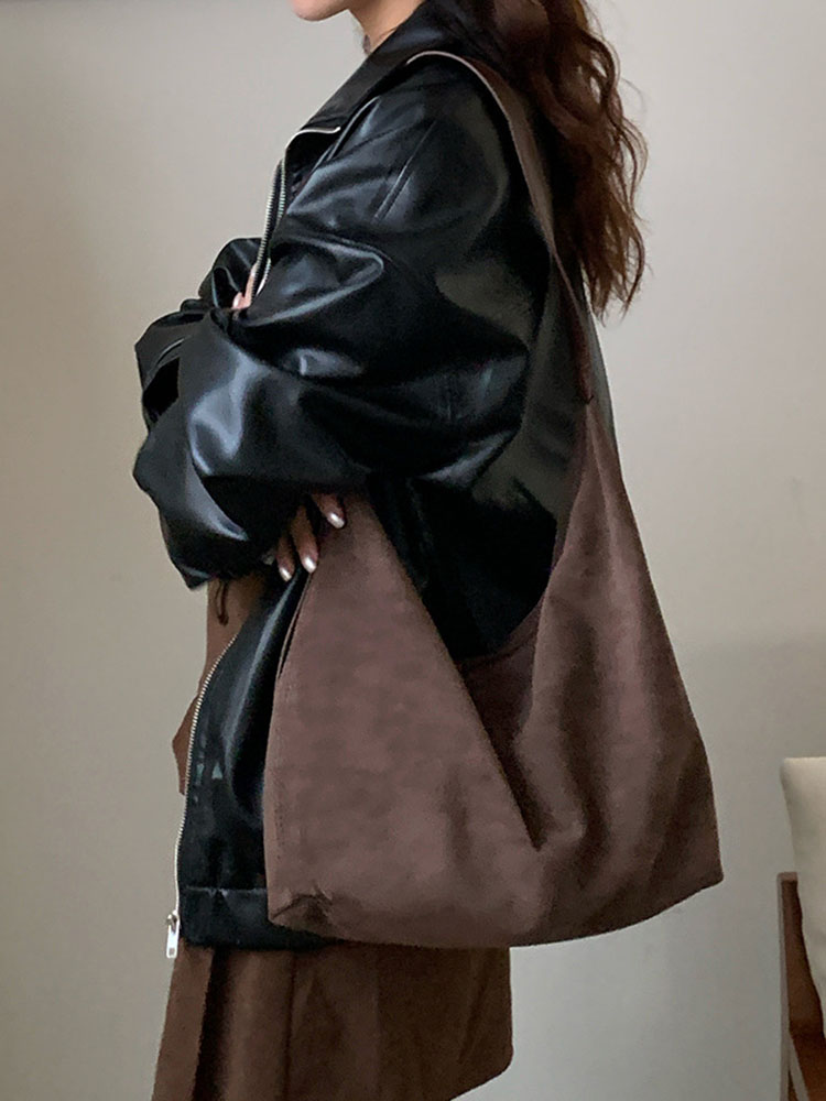 Bucket Bag Suede - Замшевая сумка через плечо для женщин,