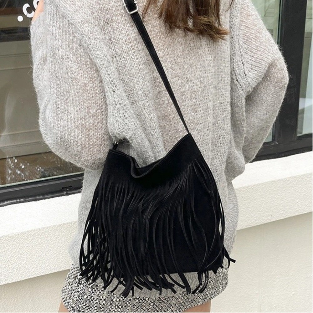 Винтажная замшевая сумка через – обзор и цена Bucket Bag Suede