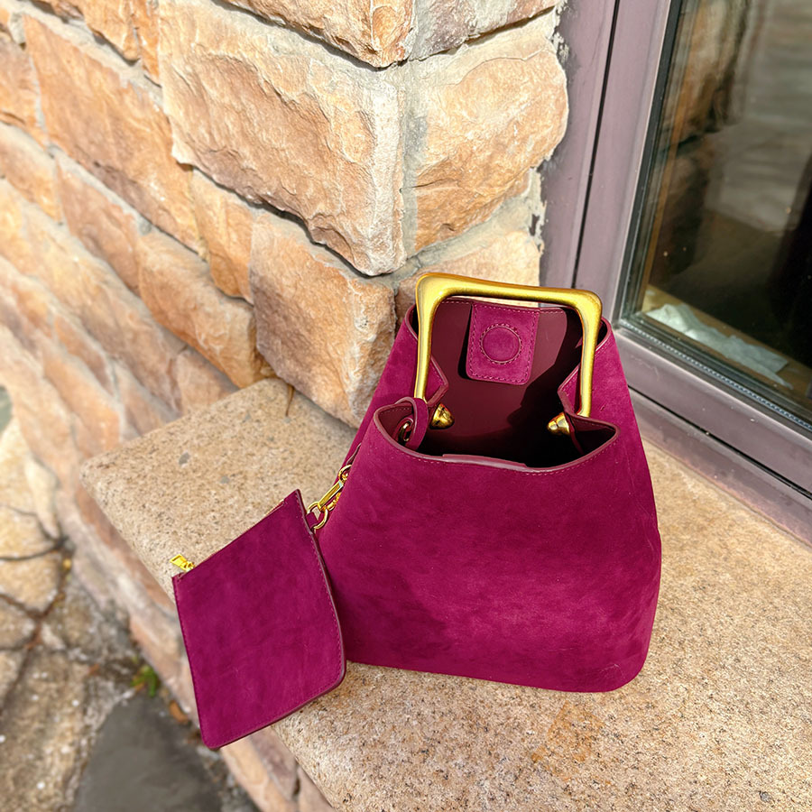 Женская сумка-ведро из натурал – обзор и цена Bucket Bag Suede