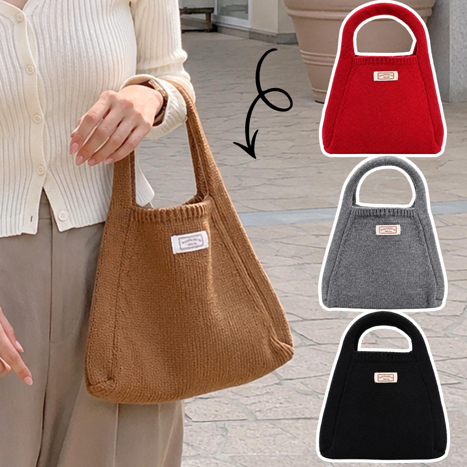 Корейская модная вязаная сумка – обзор и цена Bucket Bag Suede