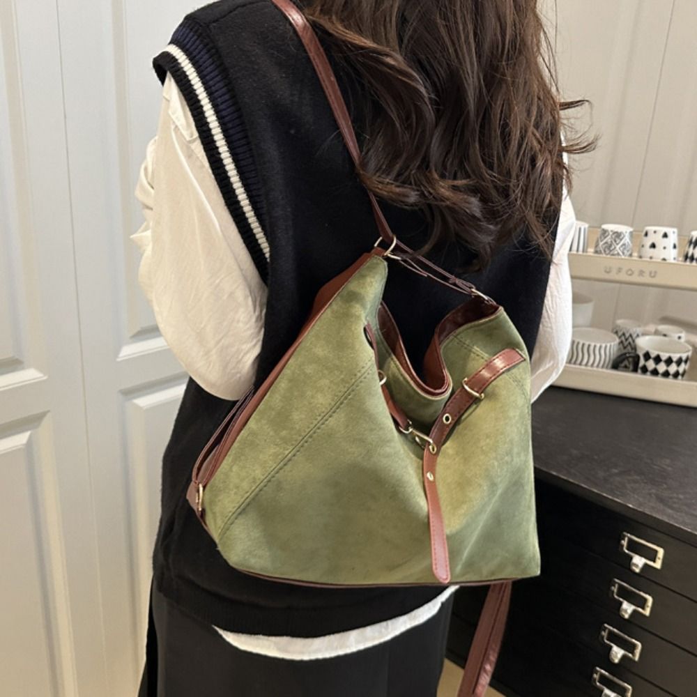 Модная вместительная сумка-тоу – обзор и цена Bucket Bag Suede