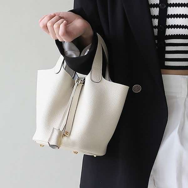 Кожаная сумка-корзина, женская – обзор и цена Bucket Bag Suede
