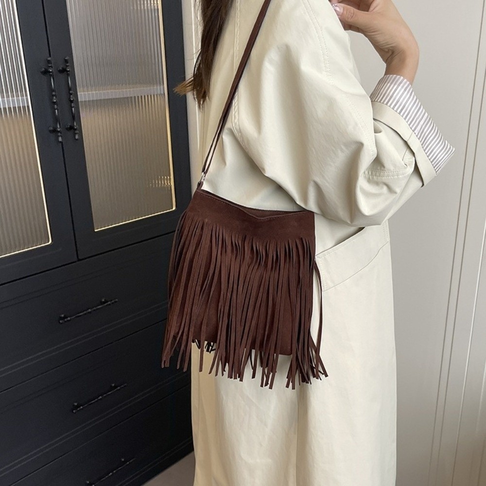 Винтажная замшевая сумка через – обзор и цена Bucket Bag Suede