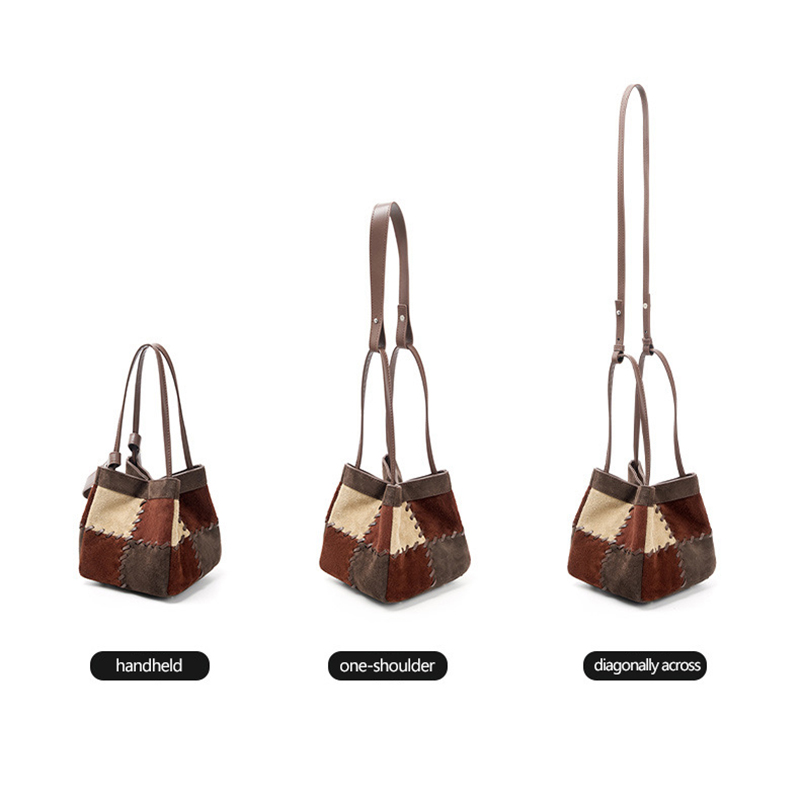 Винтажная сумка-ведро из натур – обзор и цена Bucket Bag Suede